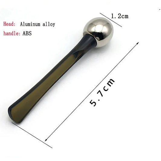 2pc Eye Roller Eye Cream Applicator Cosmetic Spatula Anti Wrinkle Facial Spoon Gold Alloy Face Thin Skin Care Tool Eye Care Wrinkle Remove Dark Circles