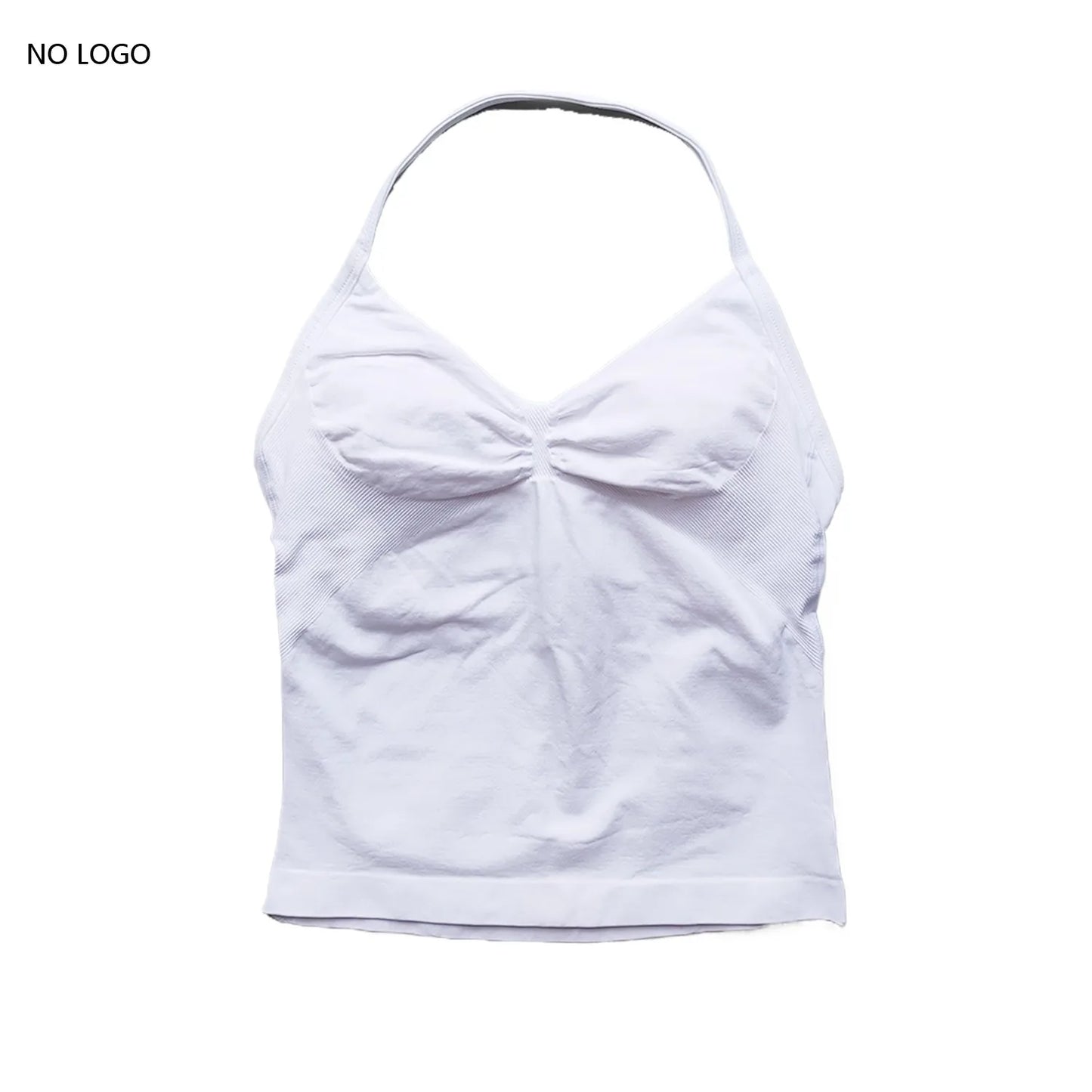 ARFTE Longline Strappy Gym Top Backless Gym Clothes Women Scrunch Built-in Bra With Removable Cups Yoga Tank Tops