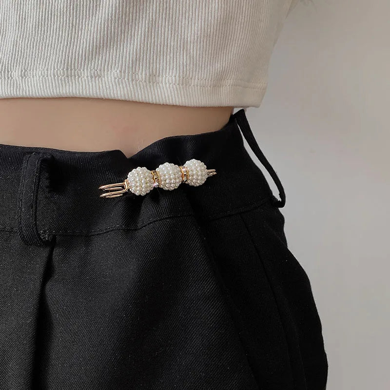 6PCS Brooch Set Big Beads Fashion Clothing Brooches for Women Pearl Lapel Pin Sweater Dress Brooch Pins Badge Buckle Accessories