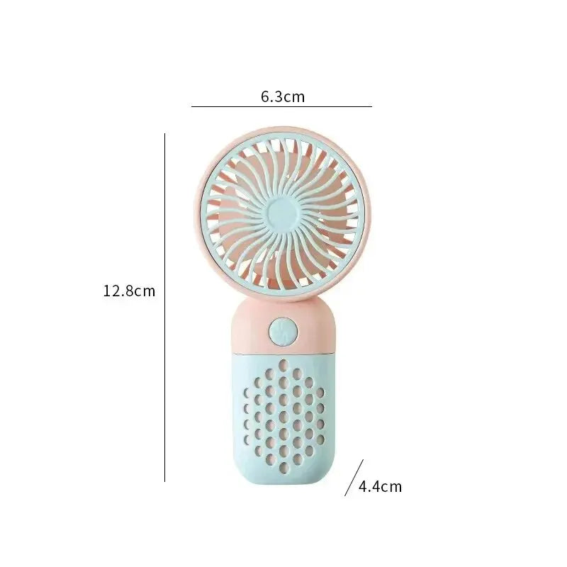 2025 New Handheld Charging Fan Cartoon Cute Small Student Charging Small Fan Portable Mini USB Fan Mini Pocket