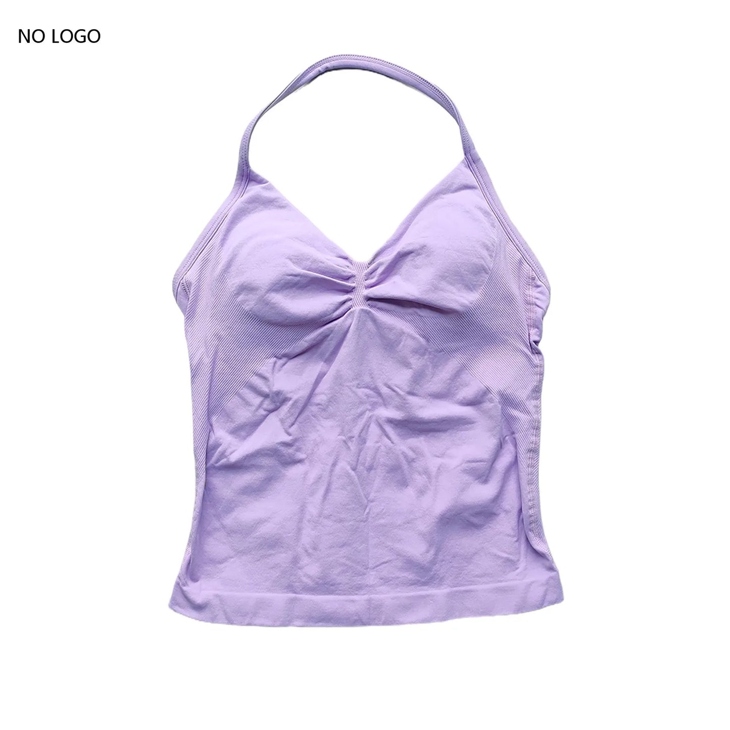 ARFTE Longline Strappy Gym Top Backless Gym Clothes Women Scrunch Built-in Bra With Removable Cups Yoga Tank Tops