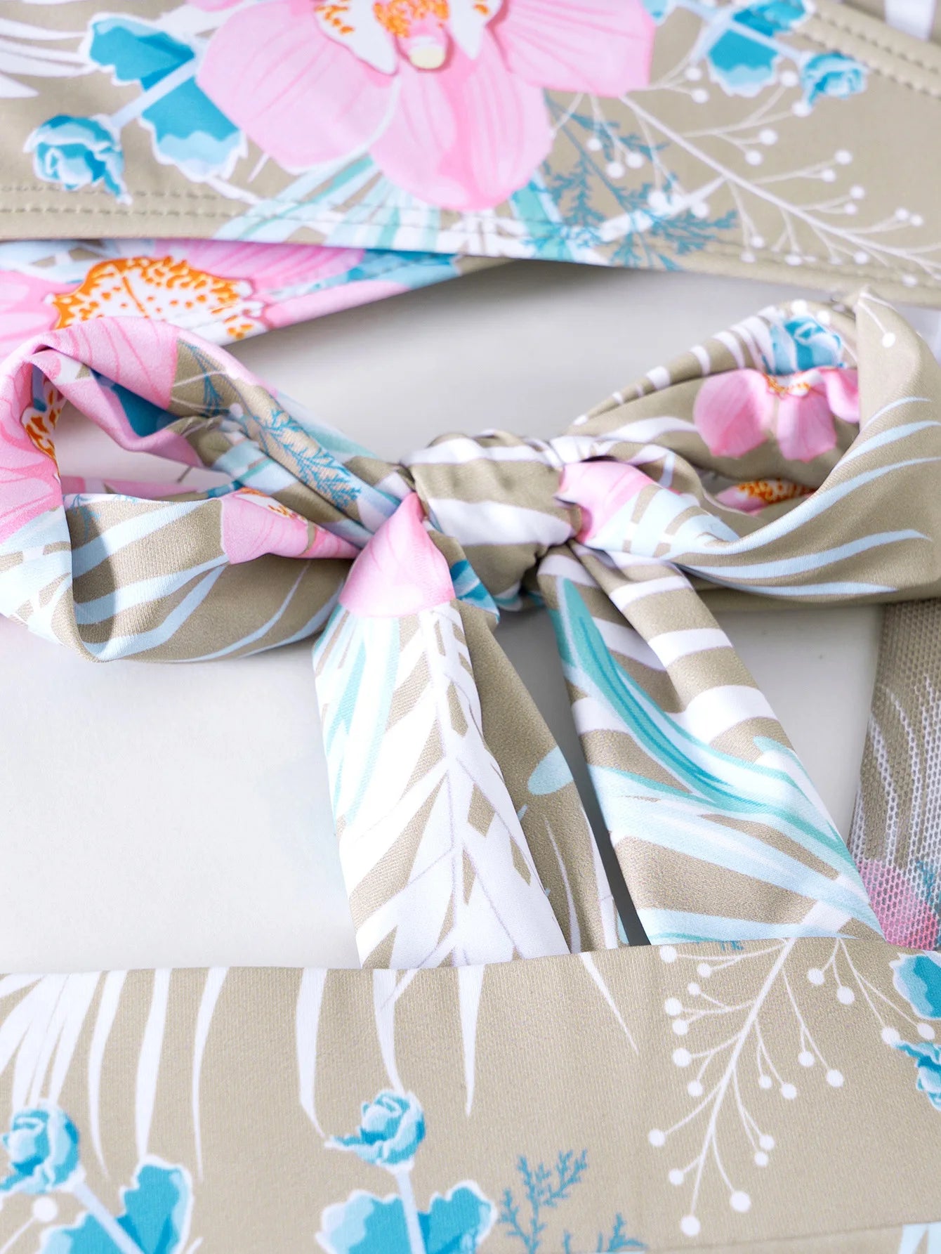 Summer Print Swimsuits 2025 Female Swimwear Push Up For Beach Wear Three-Piece Bathing Suits Pool Bather Women's Swimming Suit