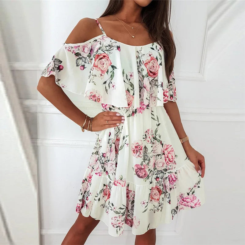 Slip Maternity Dress Women Summer Floral Thin Chiffon knee-Length Dresses Pregnancy Female Belly Pregnant Beach Dress