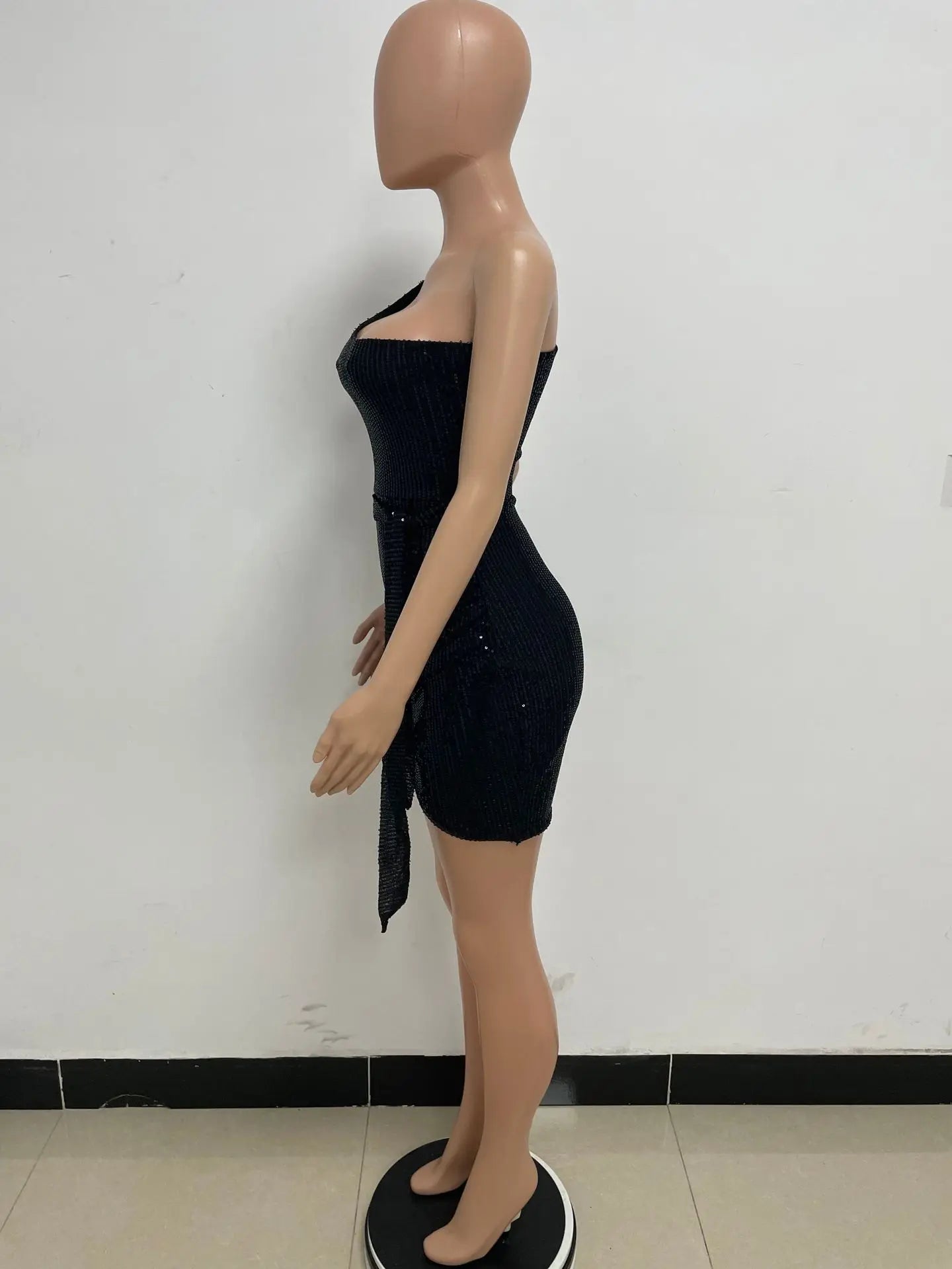 sexy women's dress summer pleat one shoulder sequin birthday evening dresses woman elegant party dresses cocktail prom dress X99