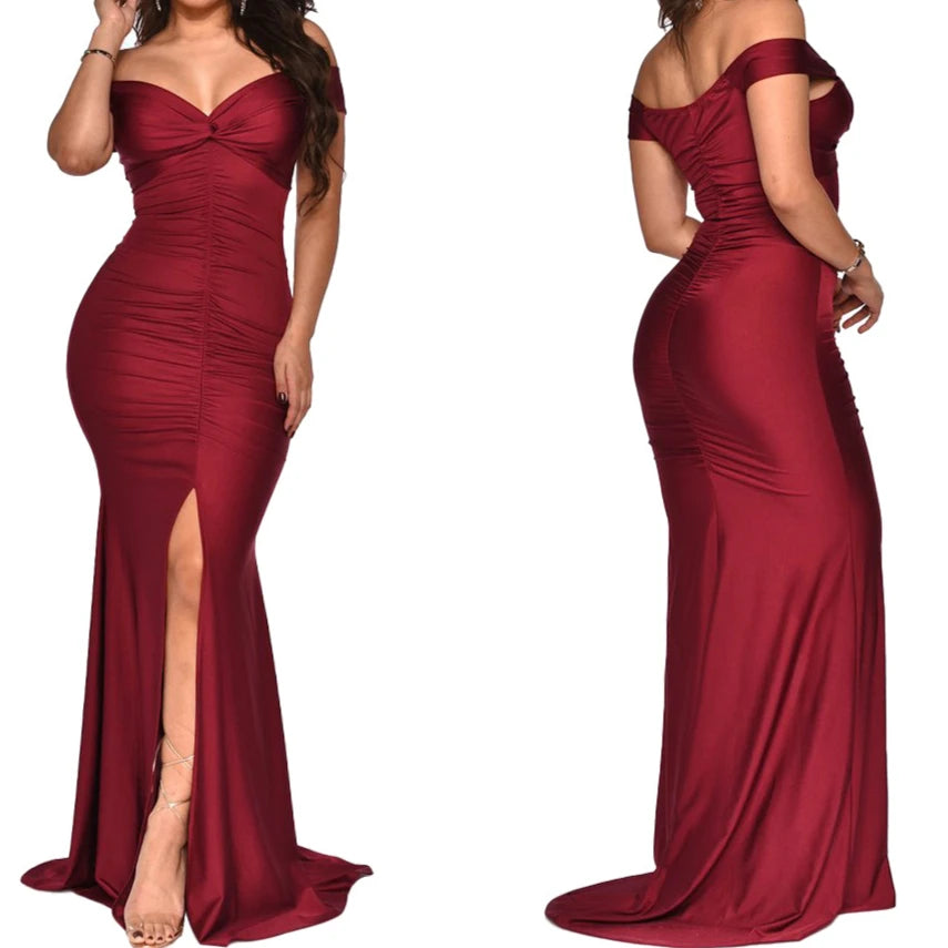 Women Long Dresses Sexy Backless Bodycon Evening Dresses Nightclub Maxi Dress Cocktail Birthday Party Welcome Prom Dress XSY039