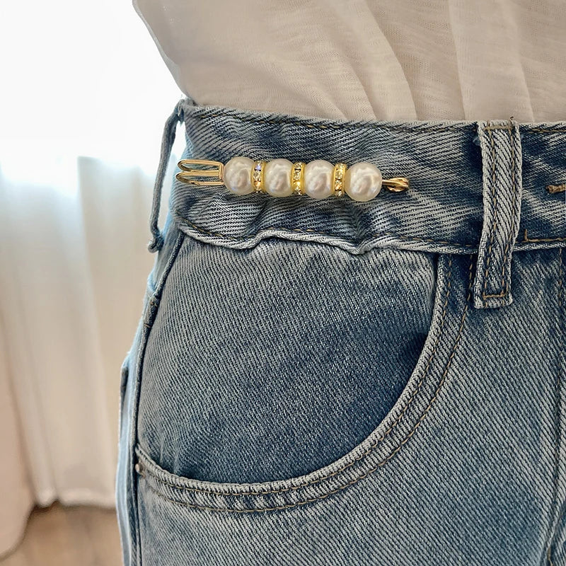 6PCS Brooch Set Big Beads Fashion Clothing Brooches for Women Pearl Lapel Pin Sweater Dress Brooch Pins Badge Buckle Accessories