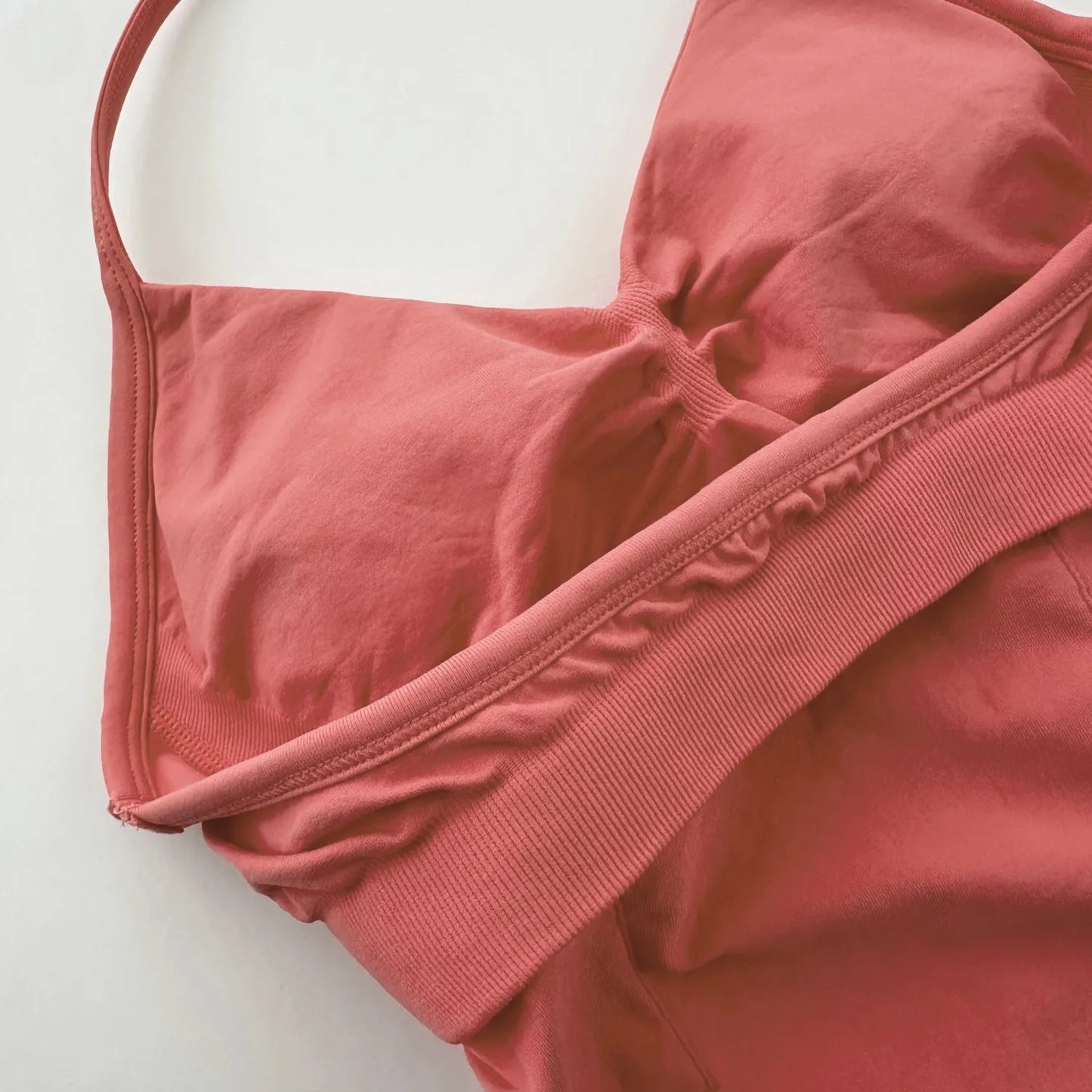 ARFTE Longline Strappy Gym Top Backless Gym Clothes Women Scrunch Built-in Bra With Removable Cups Yoga Tank Tops