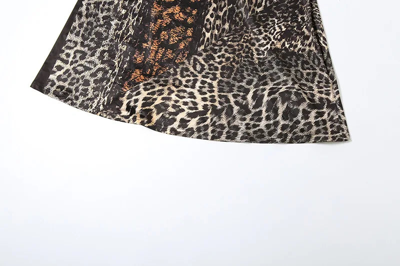 CM.YAYA 2025 Summer Elegant Sleeveless Leopard Print Strapless Floor-Length Long Women Dress Beach Party Evening Sexy Dresses