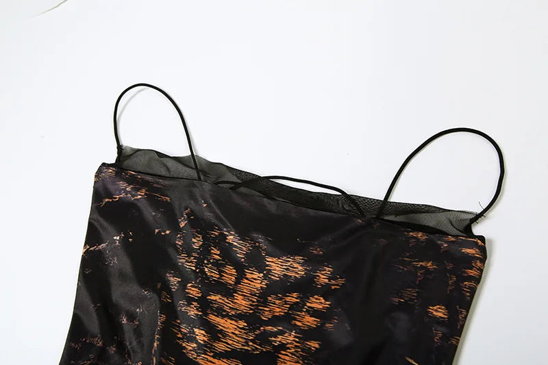 CM.YAYA 2025 Summer Elegant Sleeveless Leopard Print Strapless Floor-Length Long Women Dress Beach Party Evening Sexy Dresses